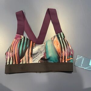 Brooks Purple and Black Sports Bra